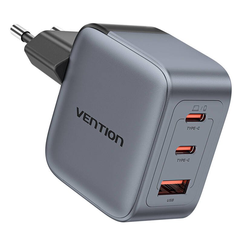 GaN Vention USB-C C A 70W Charger (Gray)