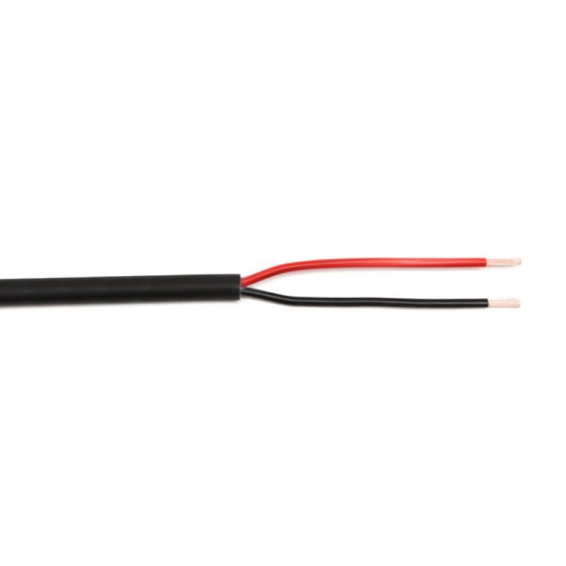 Speaker cable round 2 x 1.5mm² black sheath