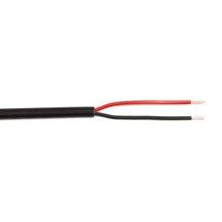 Speaker cable round 2 x 2.5mm² black sheath