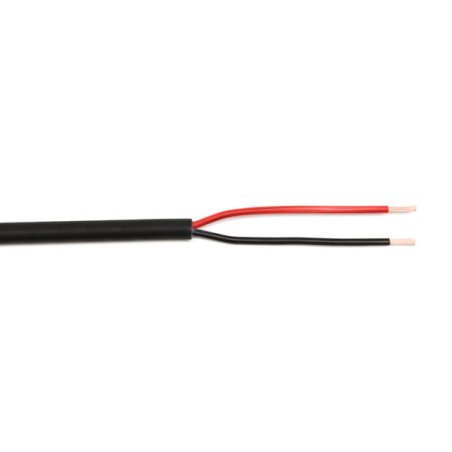 Speaker cable round 2 x 2.5mm² black sheath