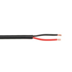 Speaker cable round 2 x 4mm² black sheath
