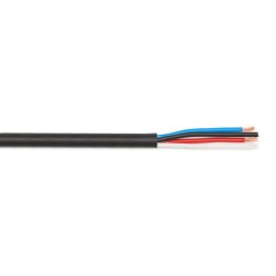 Speaker cable round 4 x 2.5mm² black sheath