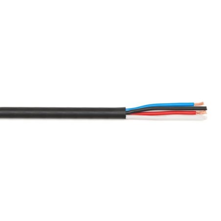 Speaker cable round 4 x 2.5mm² black sheath