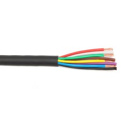 Speaker cable round 8 x 2.5mm² black sheath