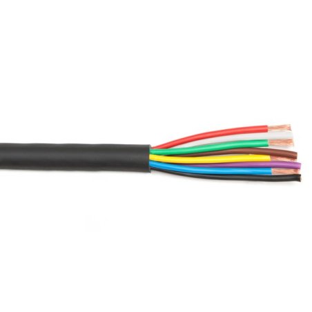 Speaker cable round 8 x 2.5mm² black sheath