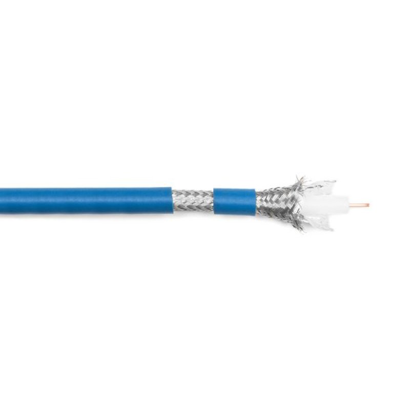 Coaxial cable 75 Ohms 1,4/6,40 shielding Aluminium braid External diameter 9,2