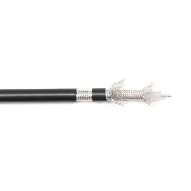Coaxial cable 75 Ohm Multibrins (0,8/3,7) double braid outersheath diameter 6 mm
