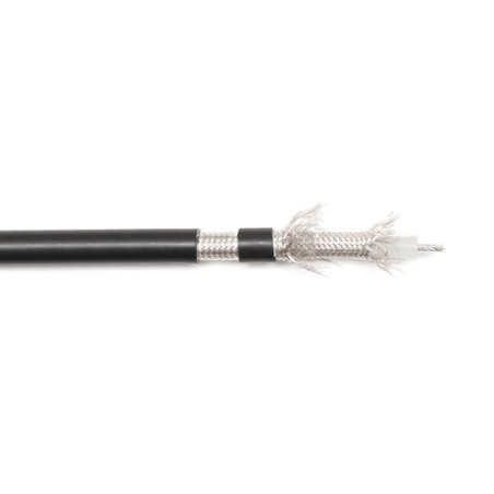 Coaxial cable 75 Ohm Multibrins (0,8/3,7) double braid outersheath diameter 6 mm