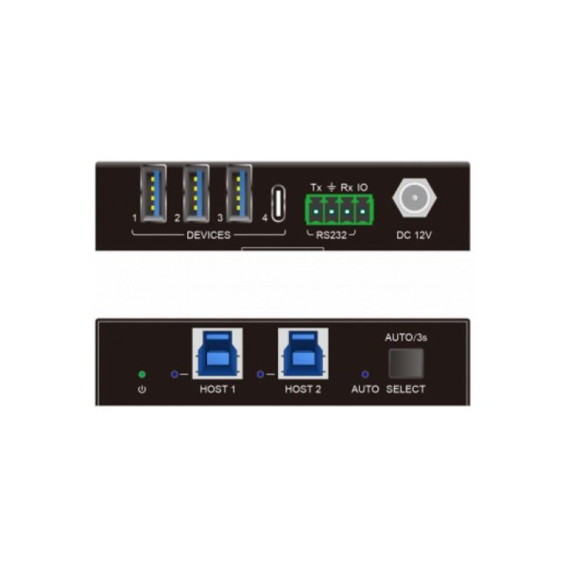 Sélecteur USB3 Gen2 ( 2 ports Host USB-B , 3 ports USB-A & 1 USB-C ) , 10.2 Gbps