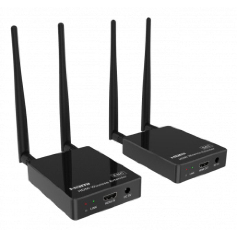 Altimium WFH140 AV extender AV transmitter & receiver Black