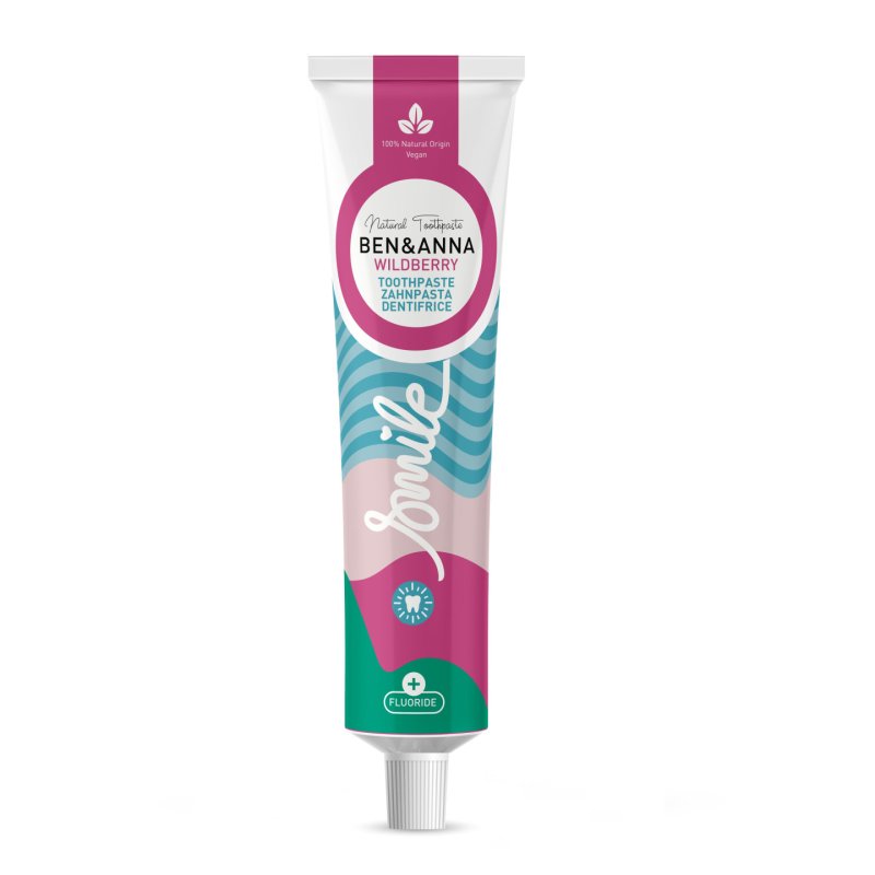 Ben&Anna Organic Toothpaste Wild Berry with Fluoride 75ml