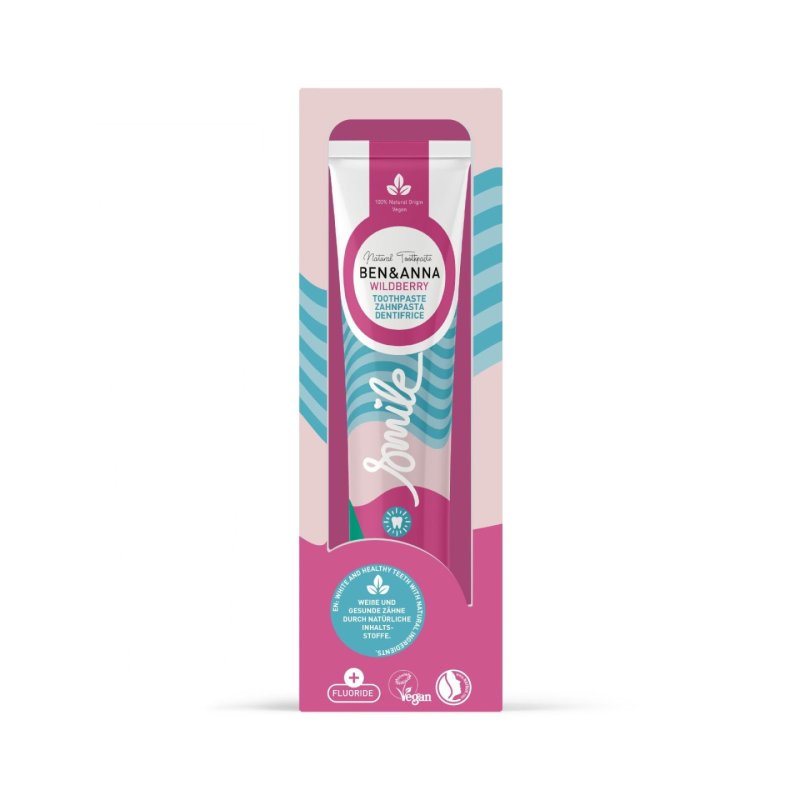 Ben&Anna Organic Toothpaste Wild Berry with Fluoride 75ml