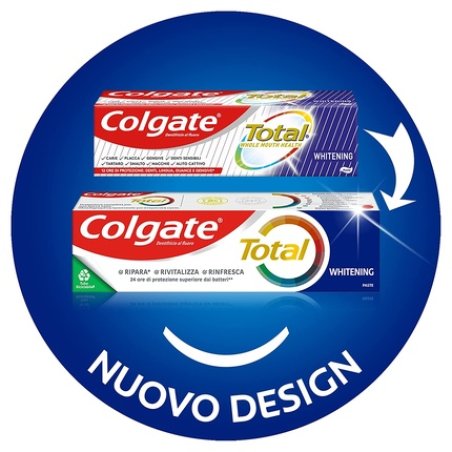 Colgate Total Whitening Toothpaste with Antibacterial Ingredients 75ml