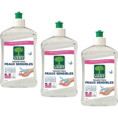 L'Arbre Vert Washing-Up Liquid for Sensitive Skin 500ml