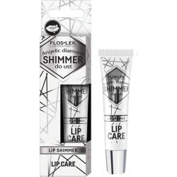 FLOSLEK Angelic Diamond Lip Shimmer Lip Gloss 10g - Moisturizing Glitter Lipstick with 3D Effect and 7 Natural Oils