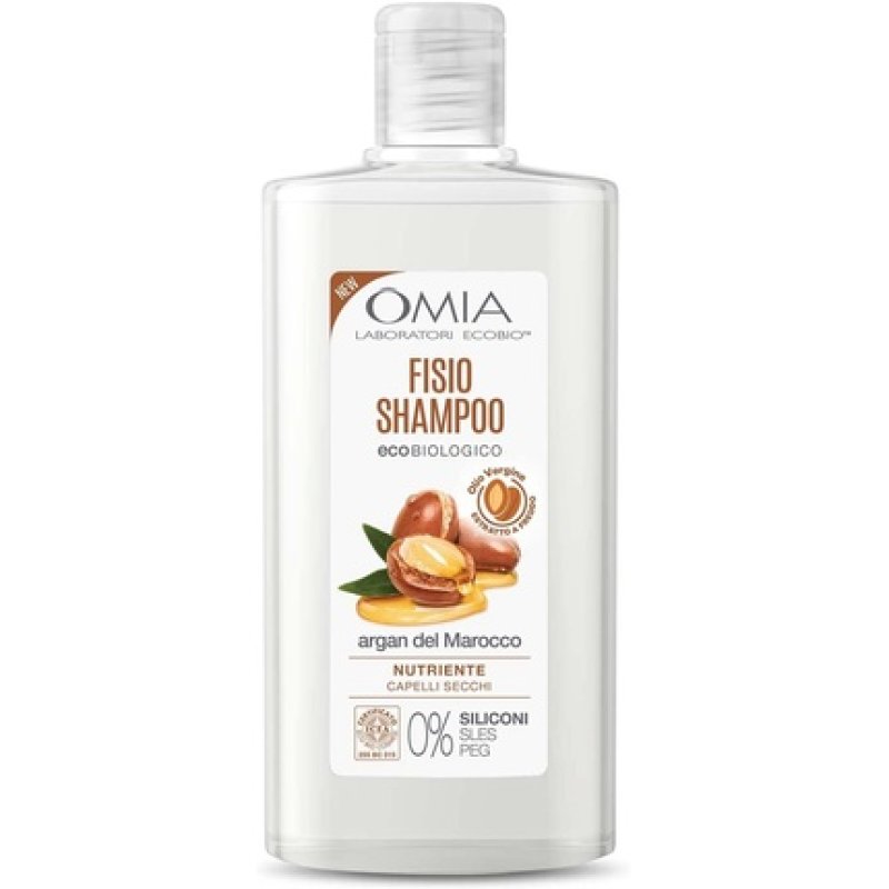 Omia Fisio Eco Bio Shampoo with Moroccan Argan Oil for Dry Hair 200ml