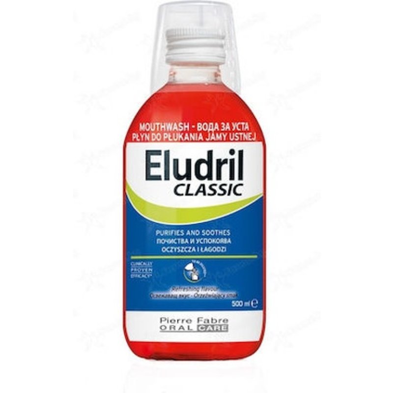 Elgydium Eludril Classic Mouthwash For The Protection Of Gum Health - 500ml