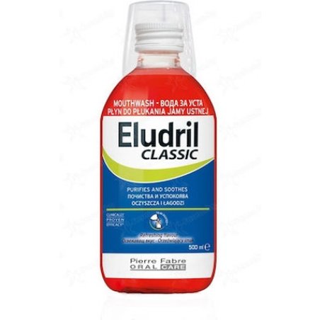 Elgydium Eludril Classic Mouthwash For The Protection Of Gum Health - 500ml
