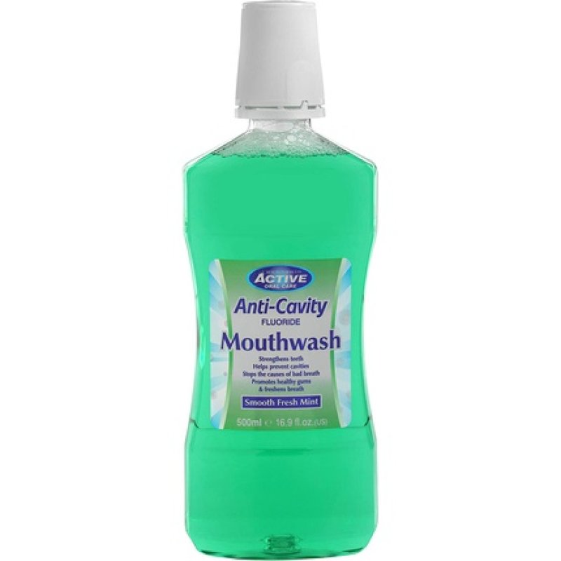 Active Oral Care Fluoride Mouthwash with Fresh Mint 500ml