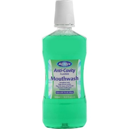 Active Oral Care Fluoride Mouthwash with Fresh Mint 500ml