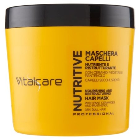 Vitalcare Nutritive Hair Mask with Plant Ceramides and Panthenol 500ml Floral Pattern