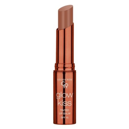 Golden Rose Cosmetics Glow Kiss Tinted Lip Balm with SPF15 Vegan Formula Choco Cake