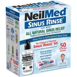 NeilMed Original Sinus Rinse Kit with 60 Premixed Sachets