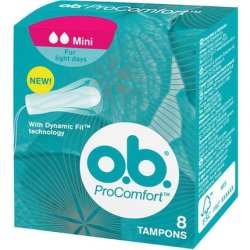 O.B. Pro Comfort Mini Tampons - 8 Pieces