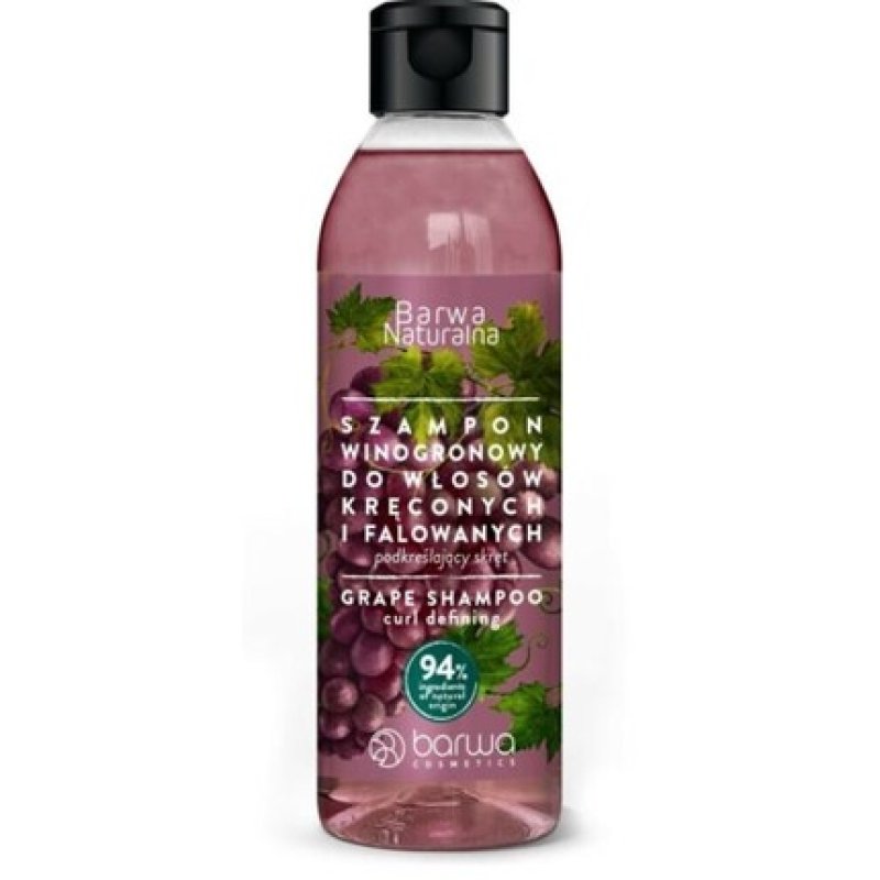 BARWA Natural Grape Curl Enhancing Shampoo for Curly Hair