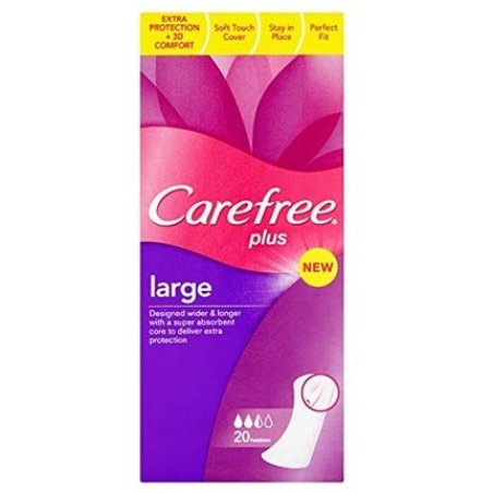 Carefree Plus Large 20 Pantyliners, 1 Count