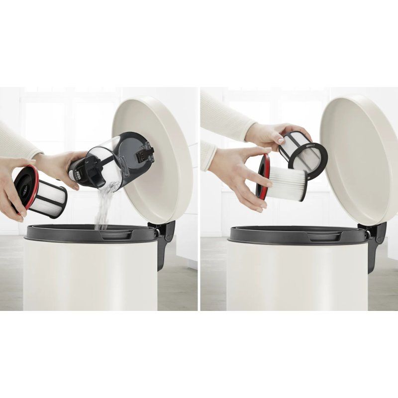 Bosch Serie 6 BCS611P4A aspirateur balai et balai électrique Batterie Sec Filtre hygiénique Sans sac 0,3 L Noir 2,5 Ah