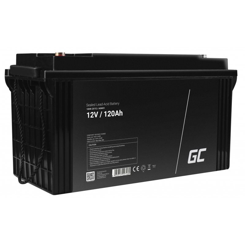 Green Cell AGM31 batterie de véhicule Sealed Lead Acid (VRLA) 120 Ah 12 V Marine / Loisirs