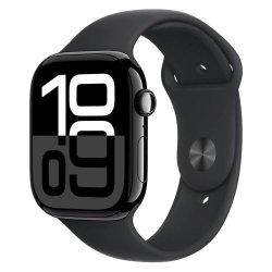 Apple Watch Series 10 GPS 42mm Jet Black Alu Case, Black Sport Band S/M EU MWWE3
