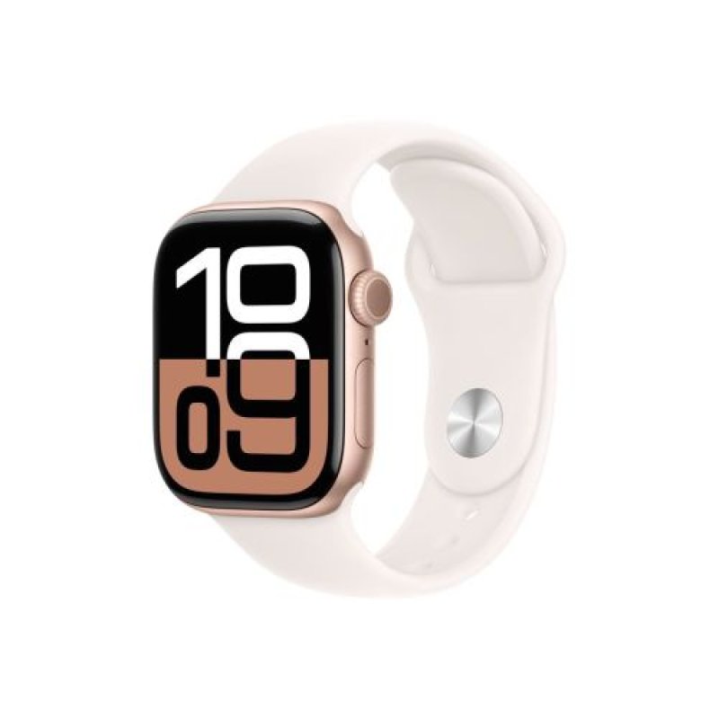 APPLE WATCH SERIES 10 GPS 42MM ROSE GOLD ALUMINIUM CASE LIGHT B