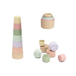 Kinder and Kids - Soft Rubber Stacking Cups 32 cm silicone - (K30008)