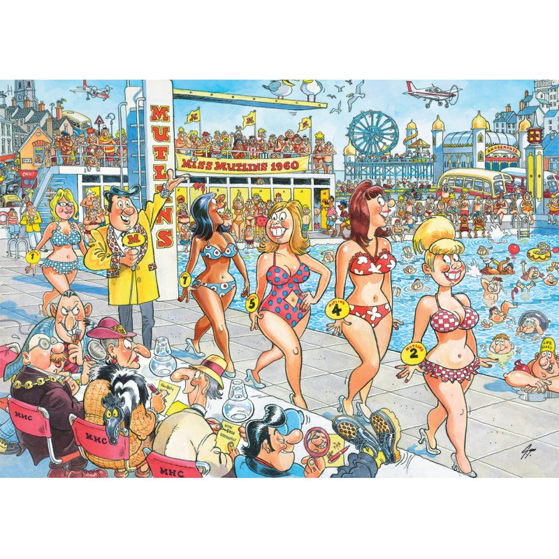 Wasgij Retro Destiny 9 - Super Models! (1000 Pieces)