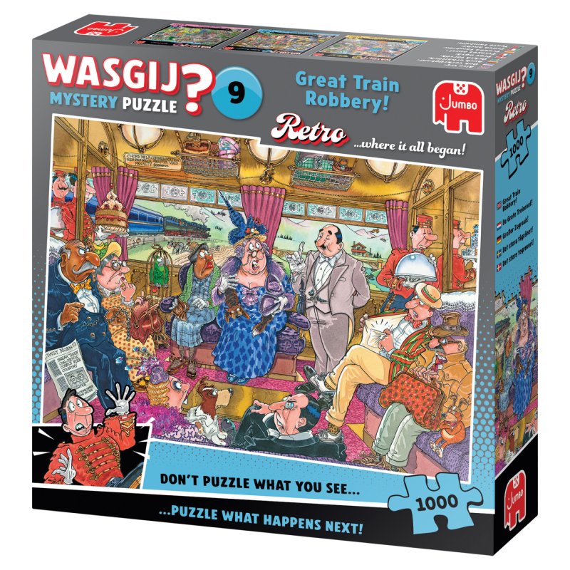 Wasgij - Retro Mystery - 9 Great Train Robbery! (1000 pieces) (1110100504)
