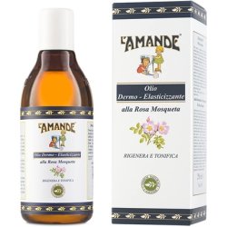 L'AMANDE 100% Natural Rosehip Oil with Vitamin E Body Oil and Delicate Fresh Flowery Hair Toning Anti-Aging Action