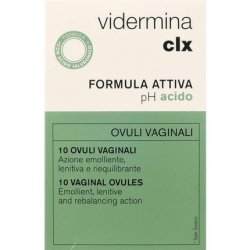 Vidermina Clx Vaginal Suppositories 10 Pieces