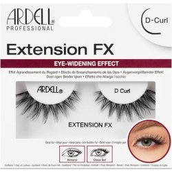 Ardell False Eyelashes Extension FX D Curl Black Long Flared Almond Deep-Set Eyes Silky-Soft Knot-Free Invisiband
