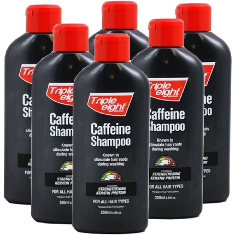 Triple Eight Caffeine Shampoo for All Hair Types 250ml