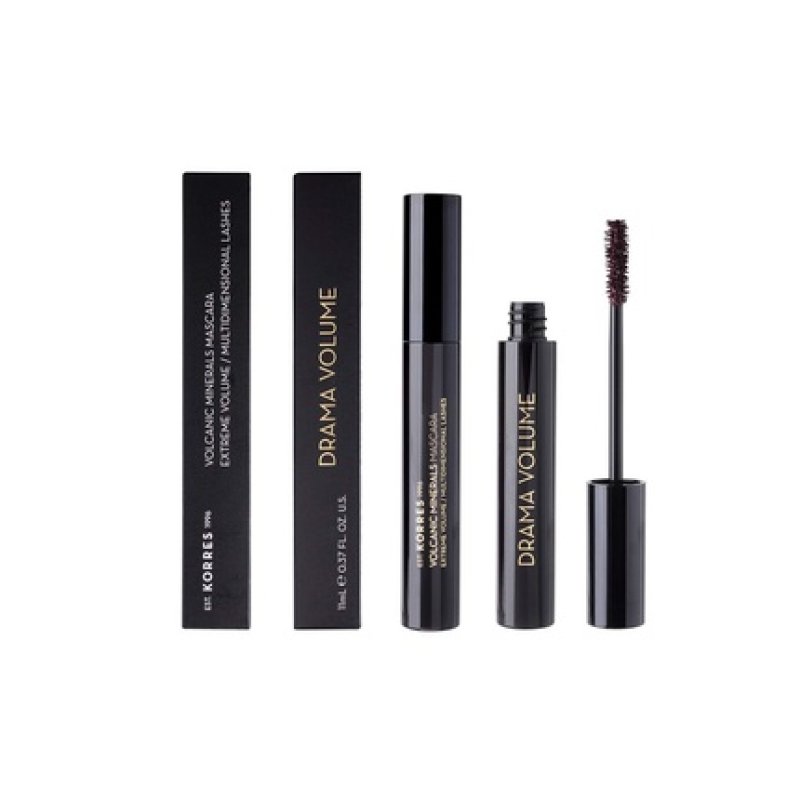 KORRES Black Volcanic Minerals Drama Volume Mascara 11ml - 02 Plum Brown