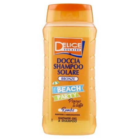DELICE SOLAIRE Bronze Beach Party Rumba Solar Shampoo 300ml Papaya and Coffee