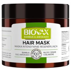 L'biotica Biovax Natur Intensive Repair Hair Mask with Bamboo & Avocado Oil 250ml