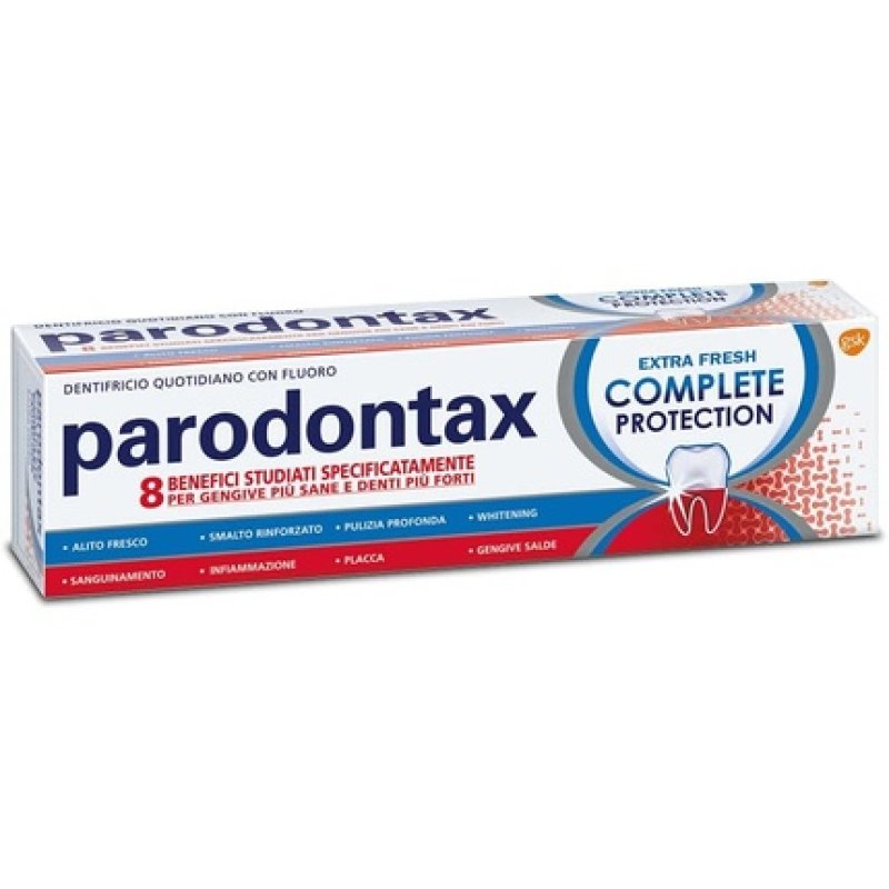 Parodontax Complete Protection Extra Fresh Fluoride Toothpaste Helps Stop and Prevent Bleeding Gums 75ml