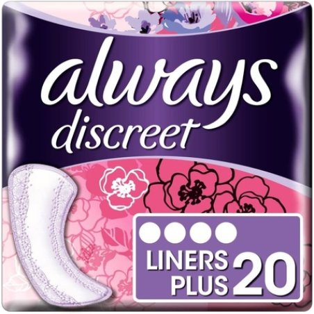 Always Discreet Incontinence Liners Plus 20 Count
