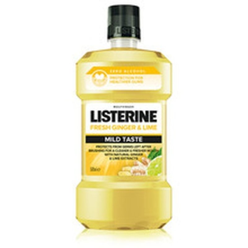 Listerine Fresh Ginger Lime Mild Taste Mouthwash 500ml