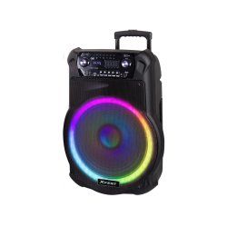 ALTAVOZ KARAOKE TREVI XF 1600 KB 200W AMPLIF AW TROLLEY MIC WIRELESS INCLUIDO