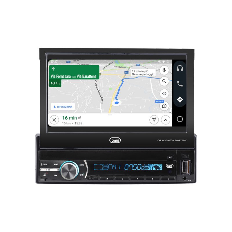 Trevi 200W DAB FM CAR RADIO WITH 7" MONITOR WIRELESS USB SD AUX-IN MDV 6380 DAB