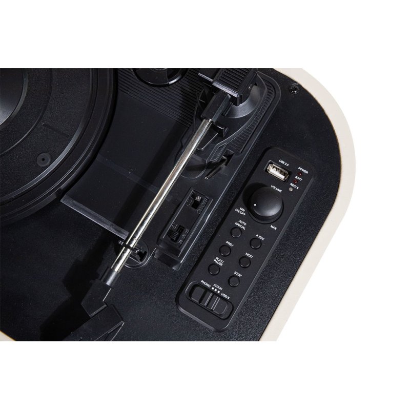 Trevi SALLY WIRELESS STEREO TURNTABLE USB AUX-IN RECHARGEABLE BATTERY TT 1020 BT BEIGE